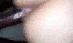 Black guy buttfucking my wife in her purple panties