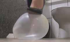Exploding Balloons ins public bathroom