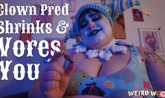 BBW Clown Pred Shrinks & Vores You - MP4