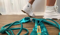 Giantess Shiny Blue Panty Ride POV