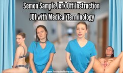Semen Sample Jerk Off Instruction JOI With Medical Terminology - Medical - Nurse