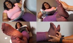 Charming chubby feet ready for rubs and caresses - MOV