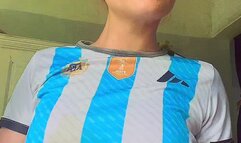 A girl smoking in a soccer jersey is always exciting.