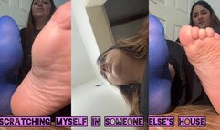 Scratching my feet in someone else's house