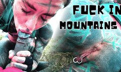 Outdoor MOUNTAINSIDE passionate fuck and FACIAL cumshot