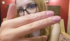 Masked Man Bites Pretty Girl’s Fingers - Deep Marks & Kinky Pain