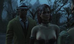 Half-zombie, Half-people Fuck a Pregnant Sexy Brunette | Porno Game 3d