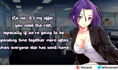 Overnight with your Flirty Manager [ear Eating Licking]