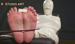 Astrid in a Sleek Microfoam Cocoon Part 3 - Bastinado on the Bench (FULL HD MP4)