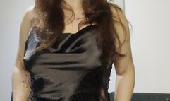 Classy smoking close to the cam & striptease