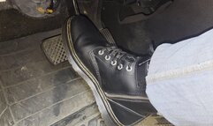 Driving to the store in Doc Martens