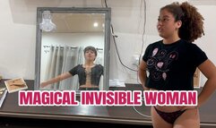 invisible Latina girl with a big butt