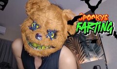 Alesia shoots her spooky farts at you