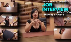 Job Interview Reduction - Sahrye - POV - Feet - Cleavage - Booty - Office