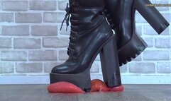 Ballbusting Boots Vol 5: Mincing Your Cock & Balls Under My MONSTER Cleated Boots - Bug Cam (D61)