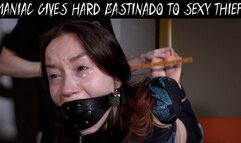 WRONG DOOR: MANIAC GIVES HARD BASTINADO TO SEXY THIEF (HD)