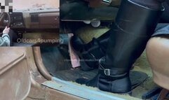 I put my knee high leather boots on today and REVVED THIS BUICK!