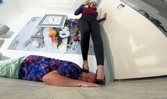 Walking On His Head & Hands In Heels FLOOR CAM (4K)