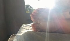 Well-painted nails, beautiful feet and perfect pronounced arches (7)