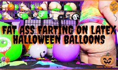 GodMina The Great Fat Ass Farting On Latex Halloween Balloons 720x480 MP4