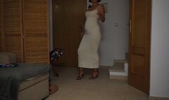 Long dress belly stuffing