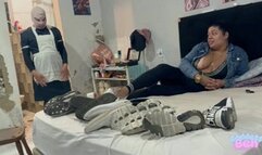 First day of my new maid (Cleaning shoes) — Goddess Beh #1080HD