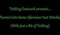 Phoenix Gets Some Afternoon Foot Worship, With a Little Bit of Tickling