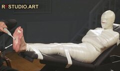 Astrid in a Sleek Microfoam Cocoon Part 4 - Foot Tickling (FULL HD MP4)