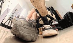 4K MARTINA Tony sneakers smelly socks POV to humiliate losers