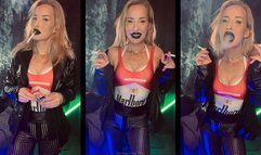 German marlboro Girl encouragement Smoking 2 marlboro 100 at once