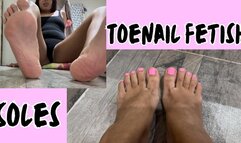Toenails fetish + soles