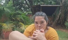Jessie sucks her toes; First time