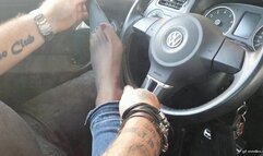 Shoeplay on dashboard and taking off nylons HD wmv 1920x1080