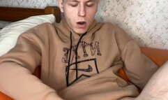 Horny Twink's Big Dick Jerk Session