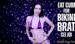 Eat Cum for Bikini Brat CEI JOI : 720p