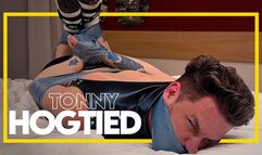 Tonny Hogtied (1080p) Gay Bondage - Gay Domination - Hogtie - Tape Bondage - BDSM