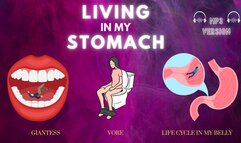 Living in My Stomach - Swallowed, Digested, and Turned into Waste by Countess Wednesday - ft ASMR Sounds of Swallowing, Belly Growls, and Your Tiny Body Inside a Giantess Stomach MP3 AUDIO ONLY