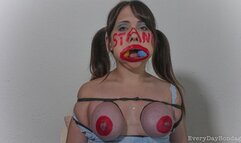 CLOWN FACE TIT BONDAGE 02