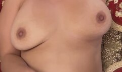 POV - Amateur Latina Rubs Pussy Before Getting Fucked While She Lays In Bed