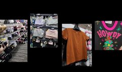 CHRISTMAS ASMRING W BRAS AT LOTSA STORES AND MINK COATS AT WALLYS