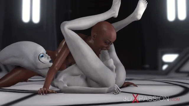 Hot Alien Porn - 3d Alien Dickgirl Fucks A Hot Ebony In The Space Station Porn Video