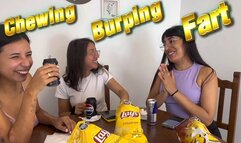 Snack and soda cause loud burps and smelly fart