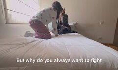 Compilation of hot lesbian wrestling in pijama