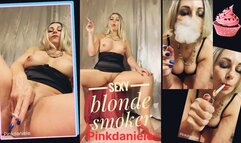 Sexy blonde smoker MOV