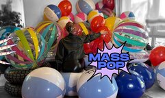 beach ball & balloon mass pop pt. 2