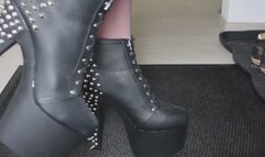 Sissy - Walking in spiky Heels Heels