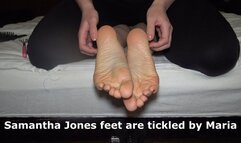Samantha Jones feet are tickled by Maria HD