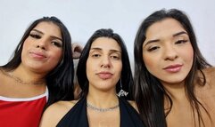 NEW INTENSE KISSING BATTLE BETWEEN PRINCESSES BY ANNY HOUSE, ANA AYUMMI AND YOHANNA CAM FULL HD