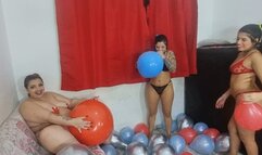 BBW AND PRINCESSES FUCK WITH THE BALLOON VERY GOOD PART 2 BY BRITNEY HUNTER, YOHANA AND ANA AYUMMI CAM FULL HD