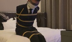 straight friend's hotel bondage part 1